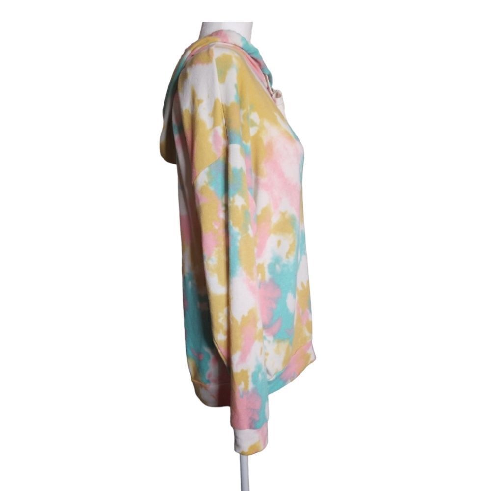 White Birch Steal Multicolored Tie Dye Pullover Hooded Sweater Size Small - Picture 3 of 7